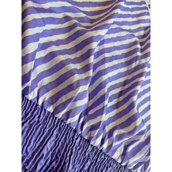 VTG 80s RAFAEL Lightweight Poly 3/4 Sleeve Shoulder Pad Top Blouse Colorful L - Picture 9 of 16